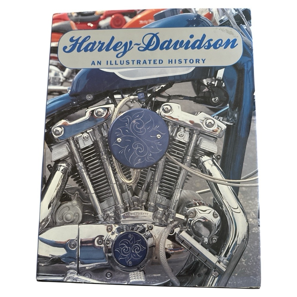 Harley Davidson an Illustrated History HC Coffee Table Book Shaun‎ Barrington